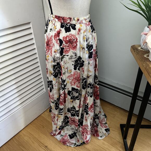 ABERCROMBIE FITCH Womens Skirt XS Floral Maxi Pull On Feminine Romantic Grunge - Picture 3 of 9
